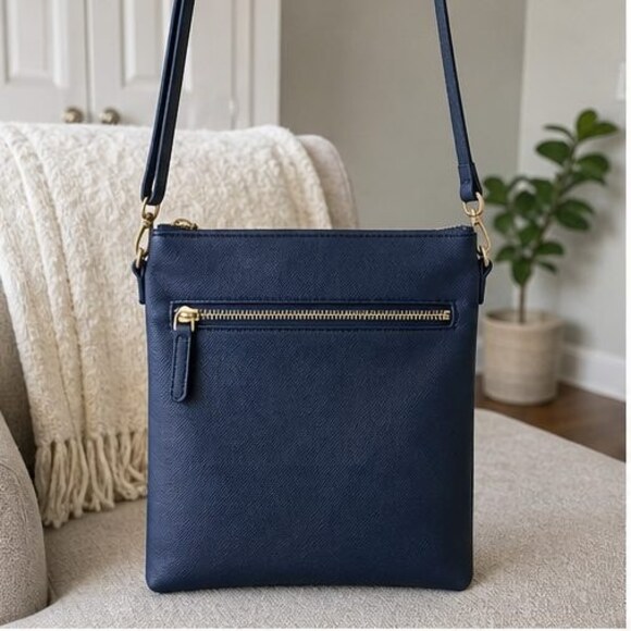 None Handbags - Burgundy Suede Crossbody Bag